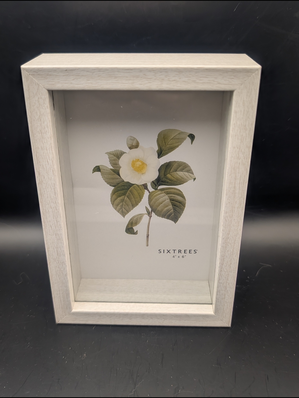 White Wood 4x6 Shadow Box Picture Frame
